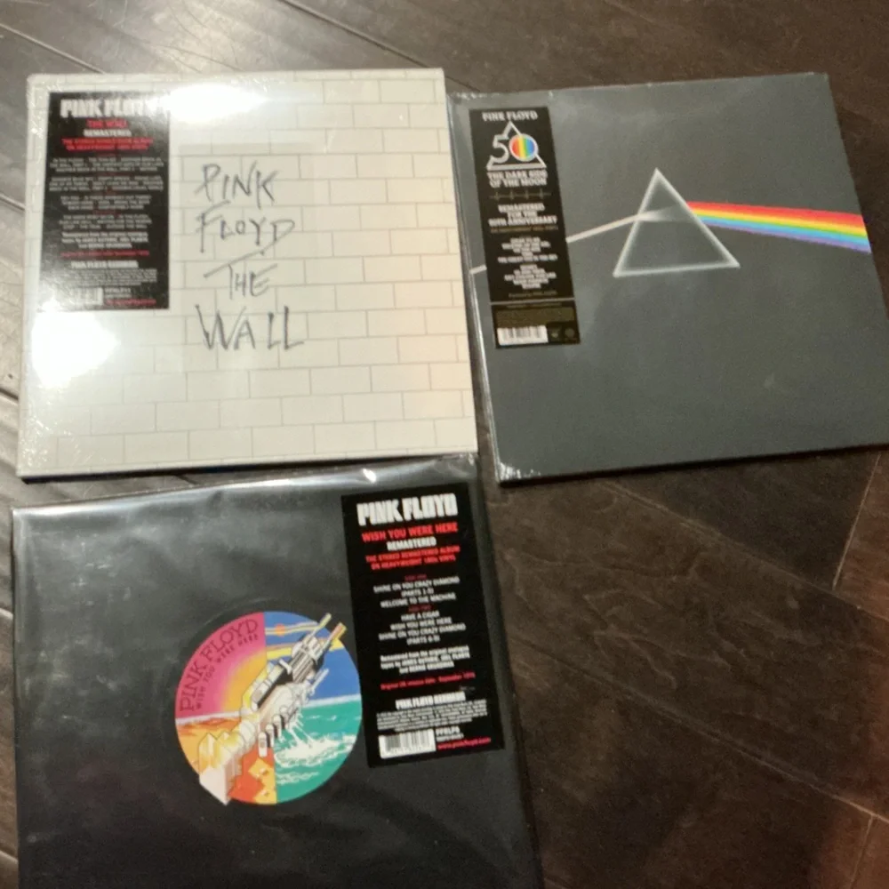 Pink Floyd Vinyl Record Lot (3) Black & White Albums | Classic Rock - Picture 1 of 5